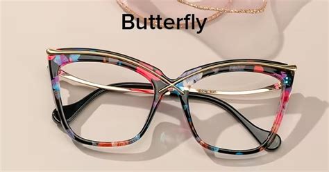 butterfly shaped butterfly frame glasses.